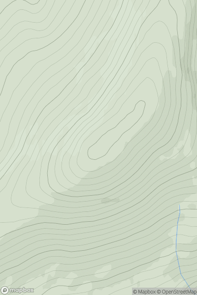 Thumbnail image for Carn Dearg Mor [Glen Tromie to Glen Tilt] [NN823911] showing contour plot for surrounding peak